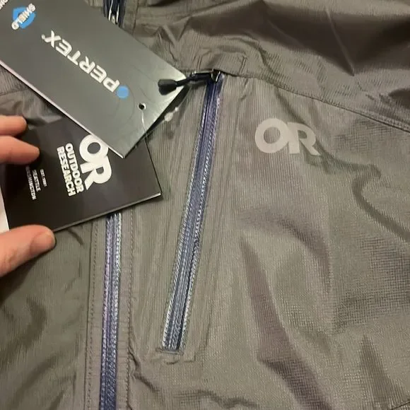 Outdoor Research Men’s Helium Rain Jacket Pewter 3XL NWT - Picture 4 of 9